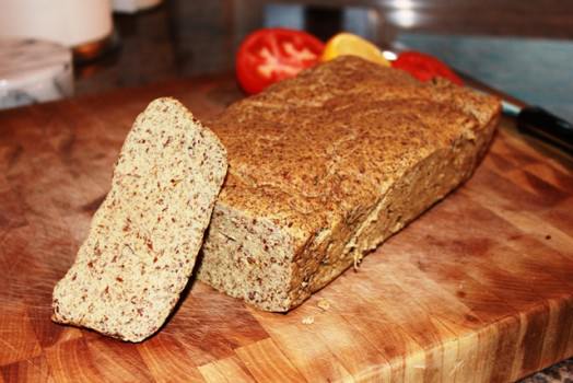 Click to see how to make the low carb flax bread