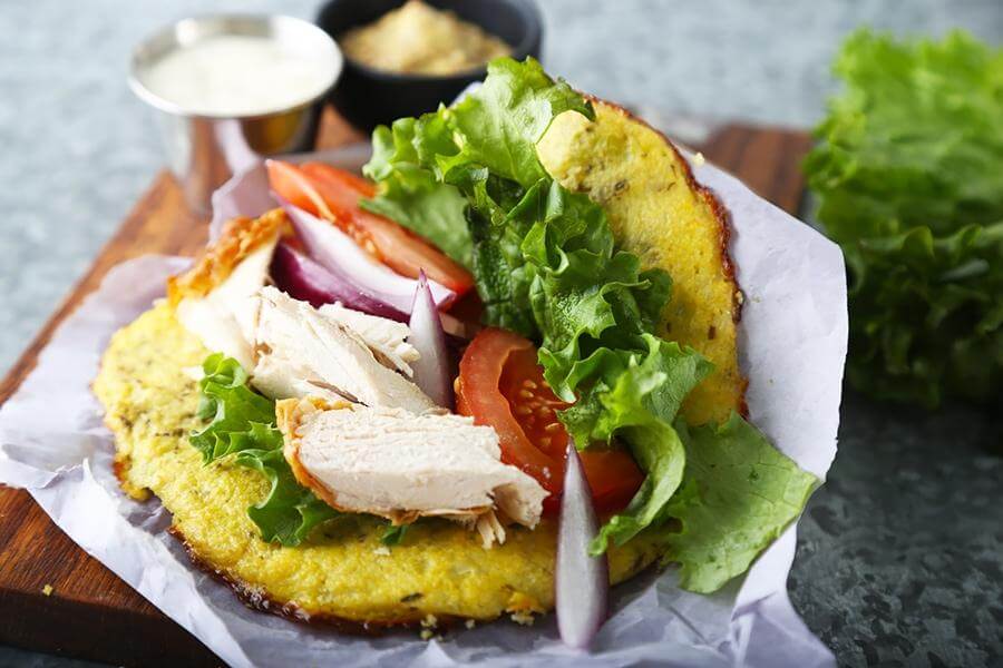 Toasted Garlic Cauliflower Wrap