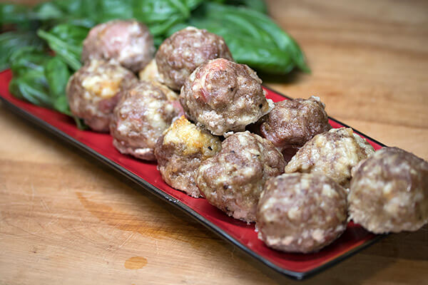 Bacon & Mozzarella Meatballs