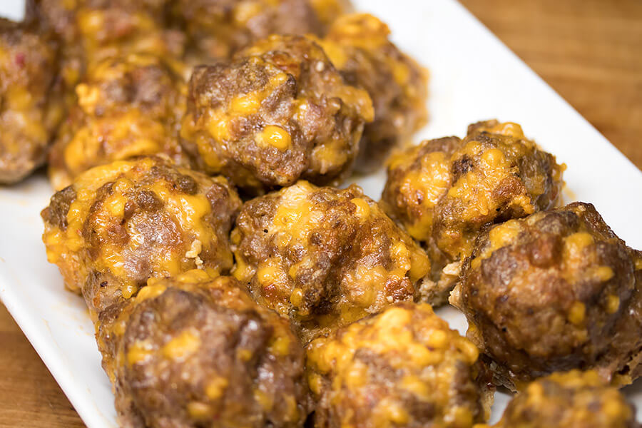 Chorizo & Cheddar Cheese Meatballs