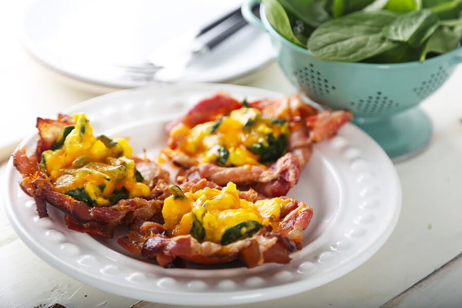 Keto Bites: Crispy Stuffed Bacon Baskets