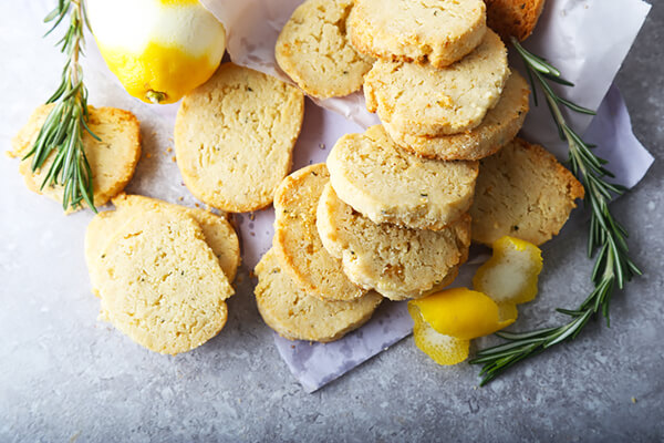 Lemon & Rosemary Low Carb Shortbread