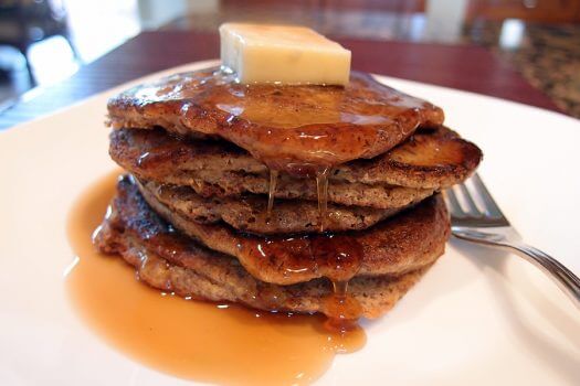 Click here to make almond flour and flaxseed pancakes