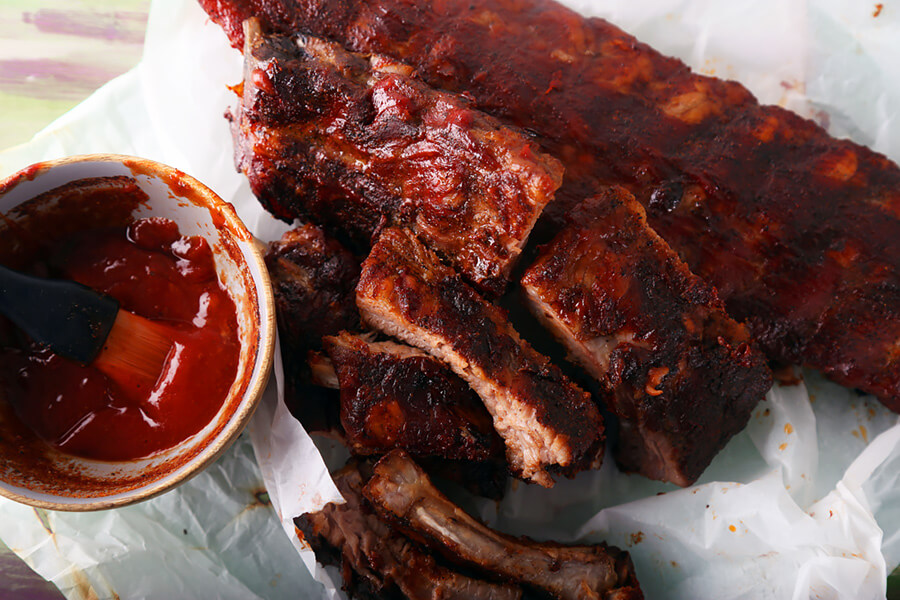 Pork Loin Ribs with Keto BBQ Sauce