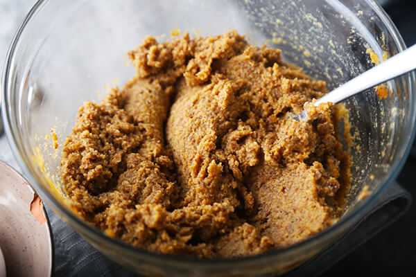 Pumpkin Flax Cookies with Almond Butter Icing