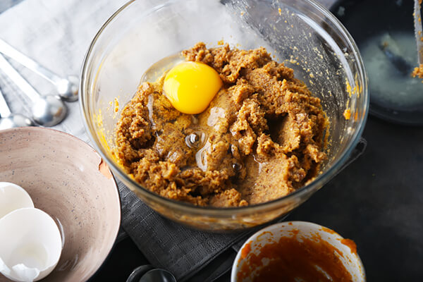 Pumpkin Flax Cookies with Almond Butter Icing