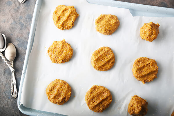 Pumpkin Flax Cookies with Almond Butter Icing