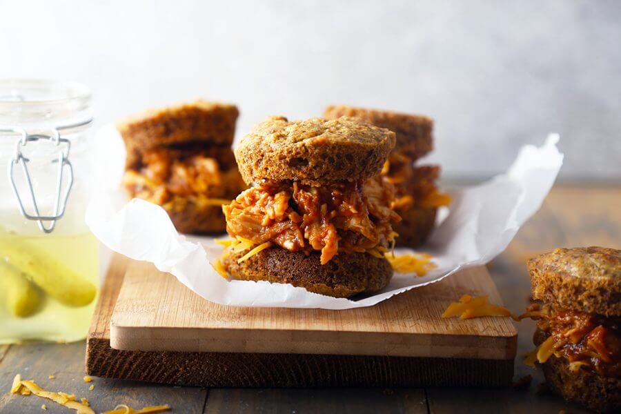 BBQ Pulled Chicken Sliders