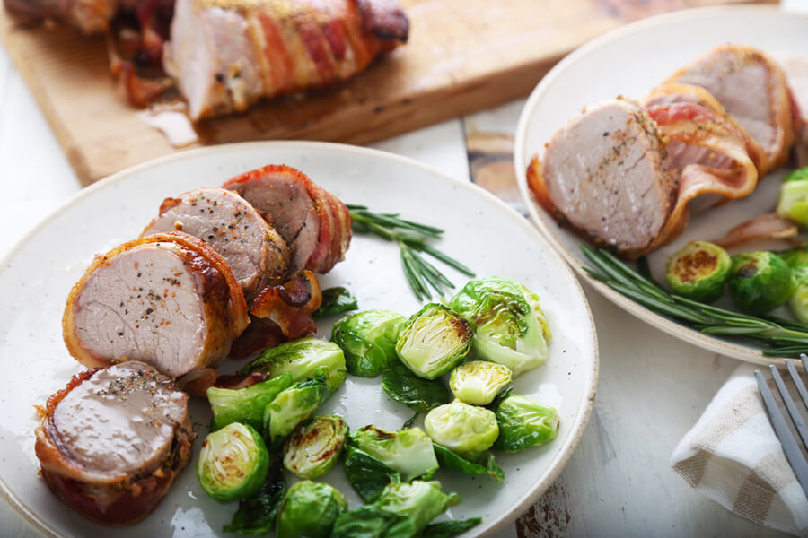 Bacon Wrapped Pork Tenderloin