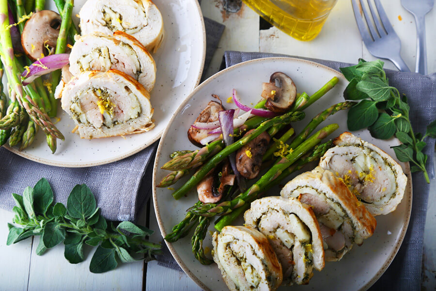 Chicken Pesto Roulade