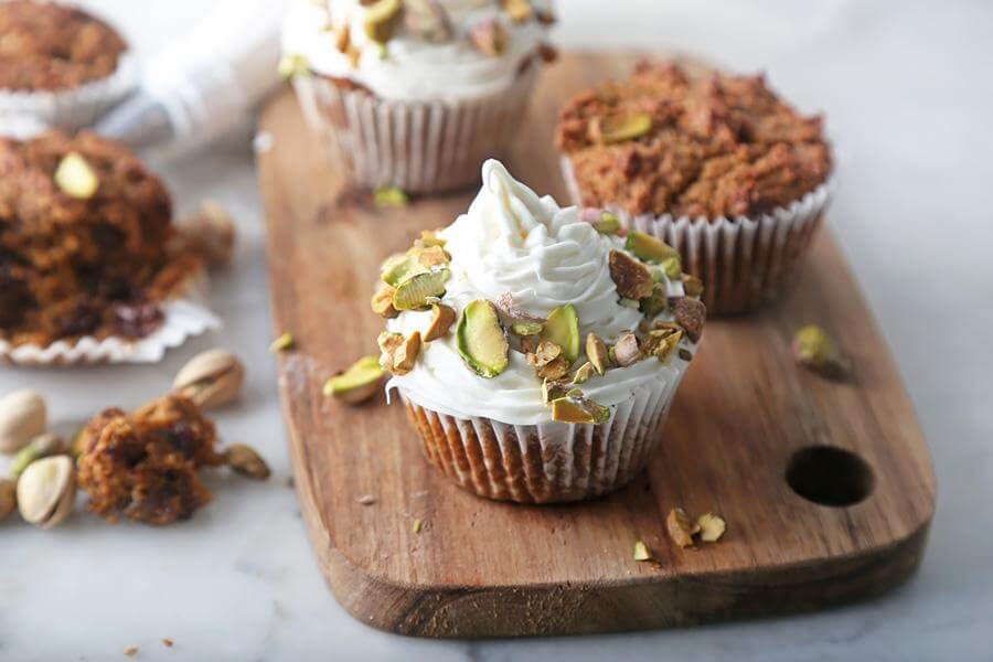 Pistachio and Pumpkin Chocolate Muffins