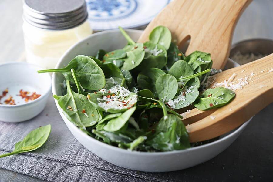 Red Pepper Spinach Salad