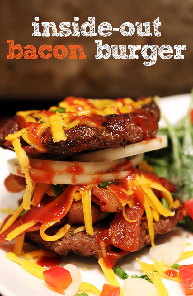 Inside Out Bacon Burger | Shared via www.ruled.me