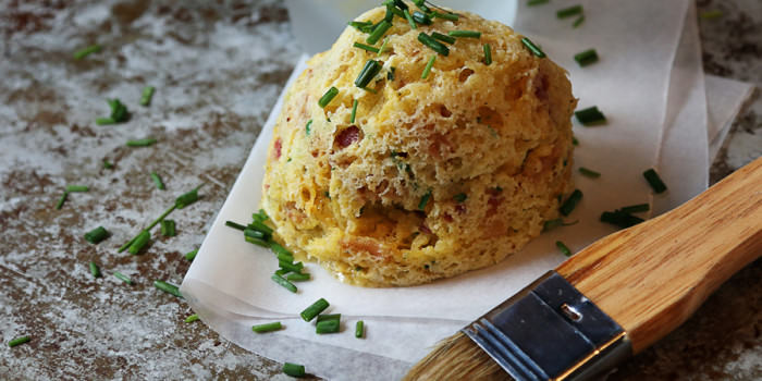 Bacon, Cheddar and Chive Mug Cake