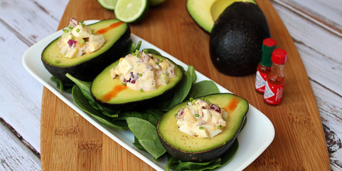 Egg Salad Stuffed Avocado