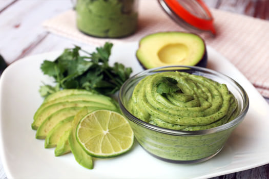 Cilantro Infused Avocado Lime Sorbet