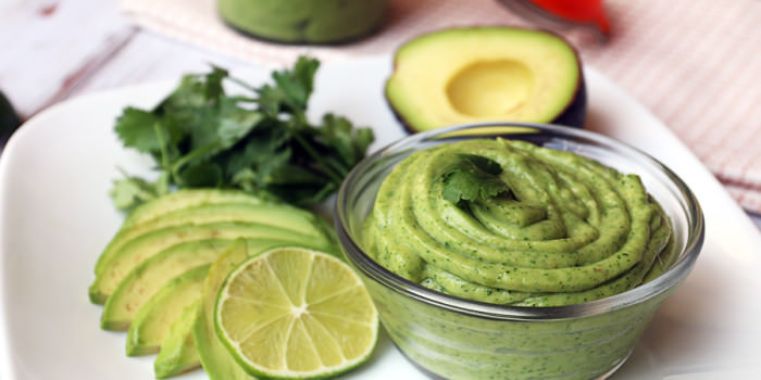 Cilantro Infused Avocado Lime Sorbet