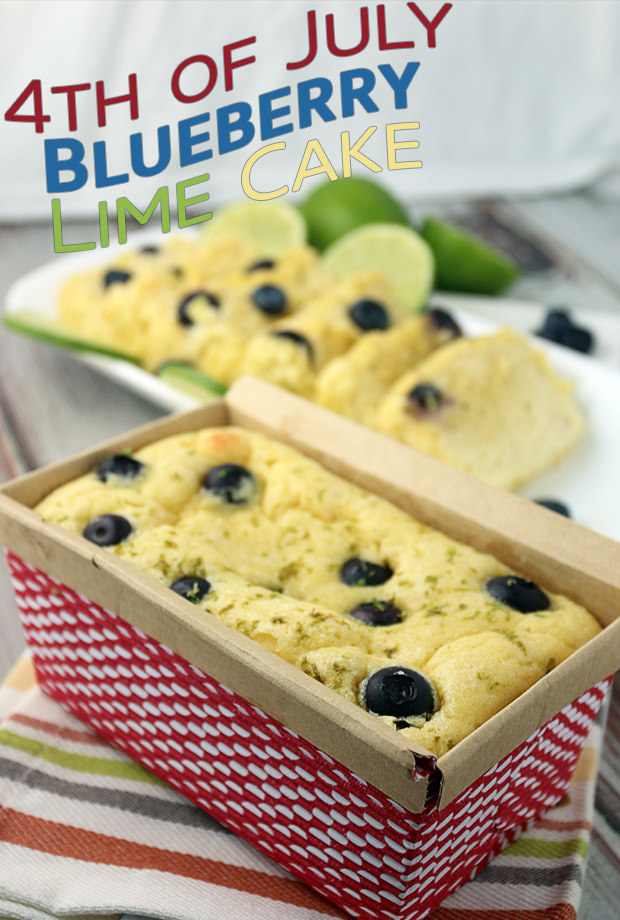 Blueberry Lime July 4th Cake | Shared via www.ruled.me/