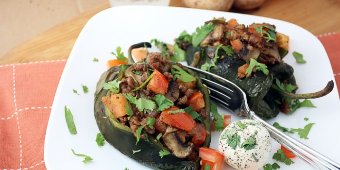 Stuffed Poblano Peppers