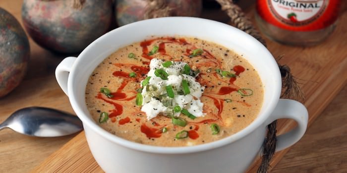 Crockpot Buffalo Chicken Soup