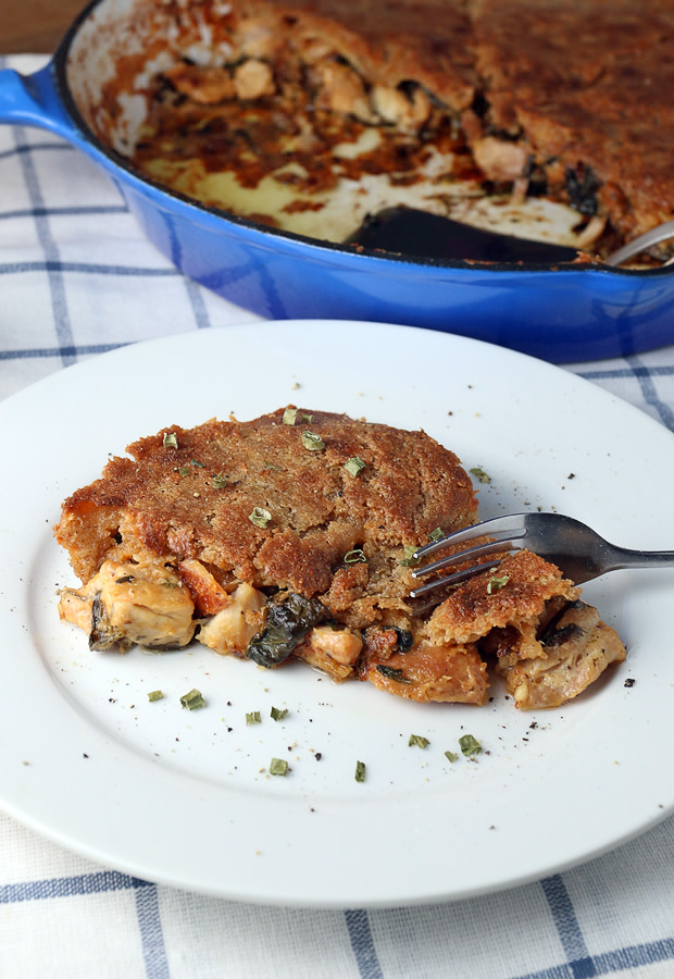 Simple, easy, delicious, and minimal cleanup! #Keto One-Skillet Chicken Pot Pie. Shared via www.ruled.me/