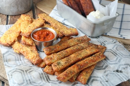 Click to see how to make the keto breadsticks