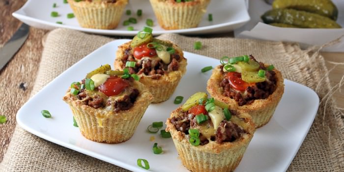 Keto Cheeseburger Muffins