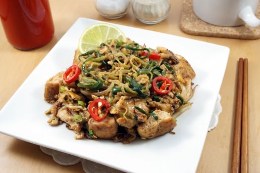Click to see the recipe for Thai Chicken Zoodles