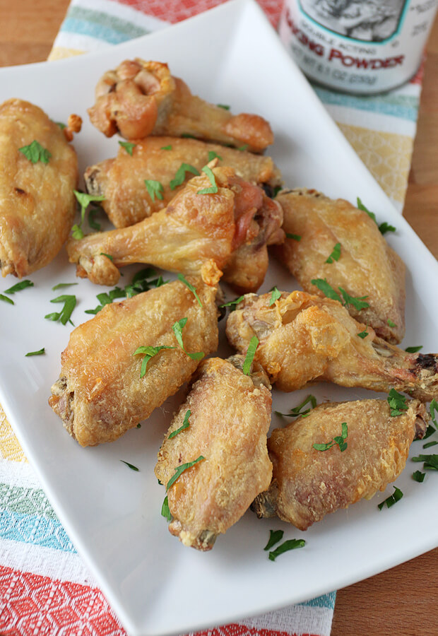 Chicken wings in the oven that taste just like they've been deep fried! Shared via www.ruled.me/