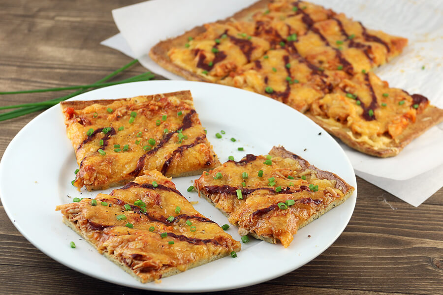 Keto BBQ Chicken Pizza