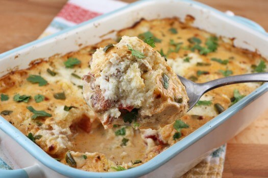 Keto Nacho Chicken Casserole