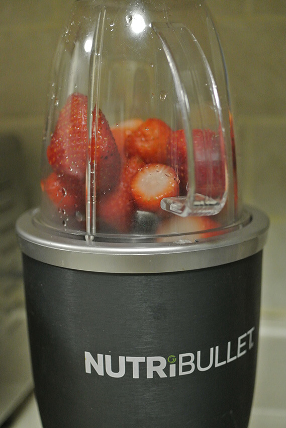 Puree strawberries