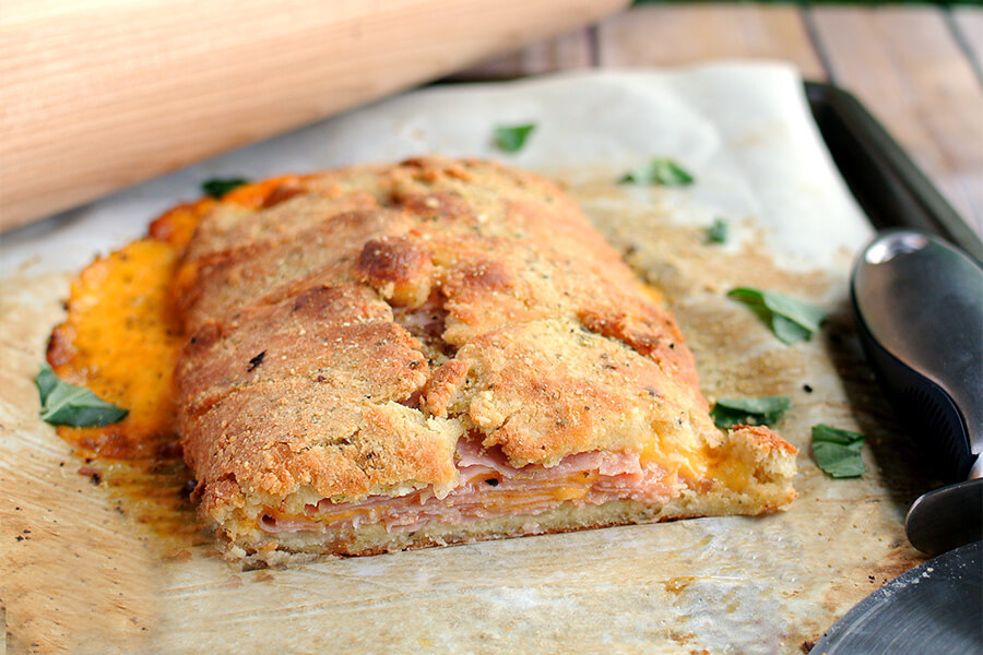 Ham and Cheese Keto Stromboli