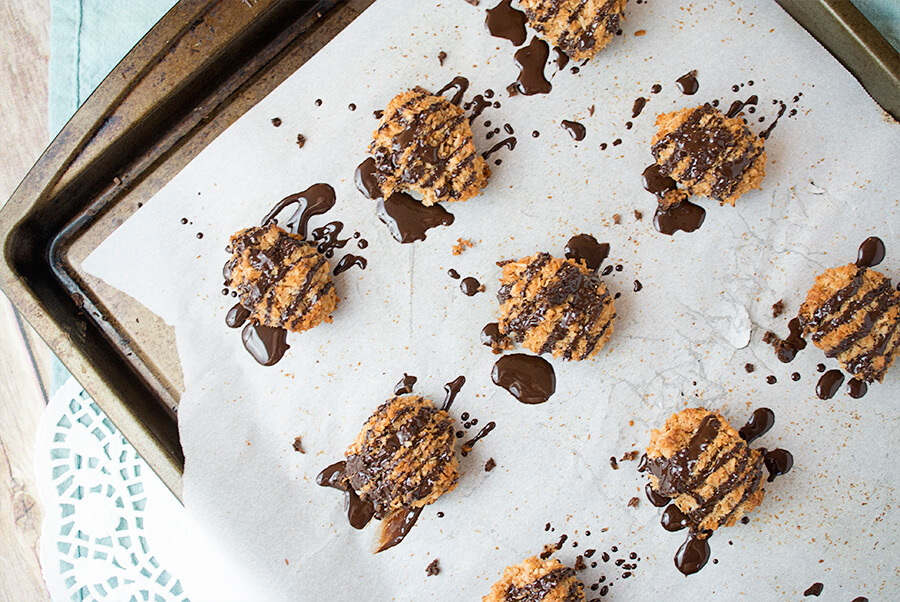 Keto Chocolate Covered Macaroons