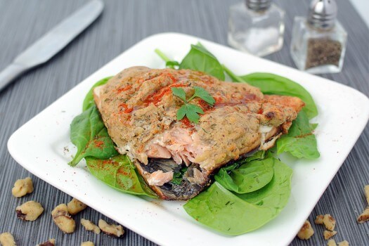 Walnut Crusted Salmon