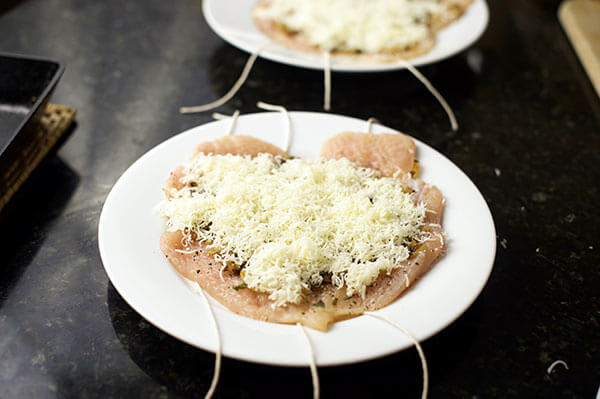 Chicken Roulades with Sage and Gruyere