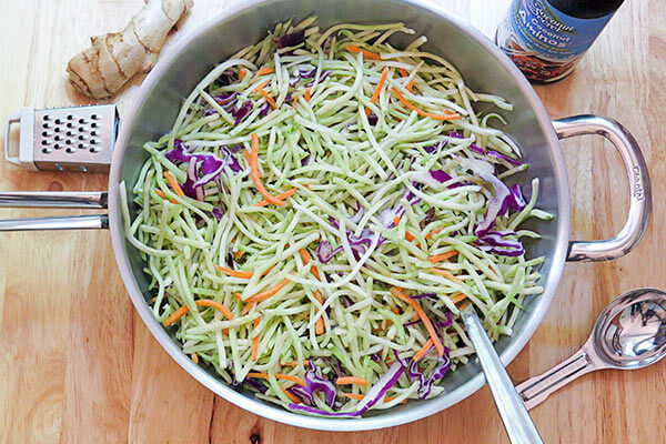 Warm Asian Broccoli Salad