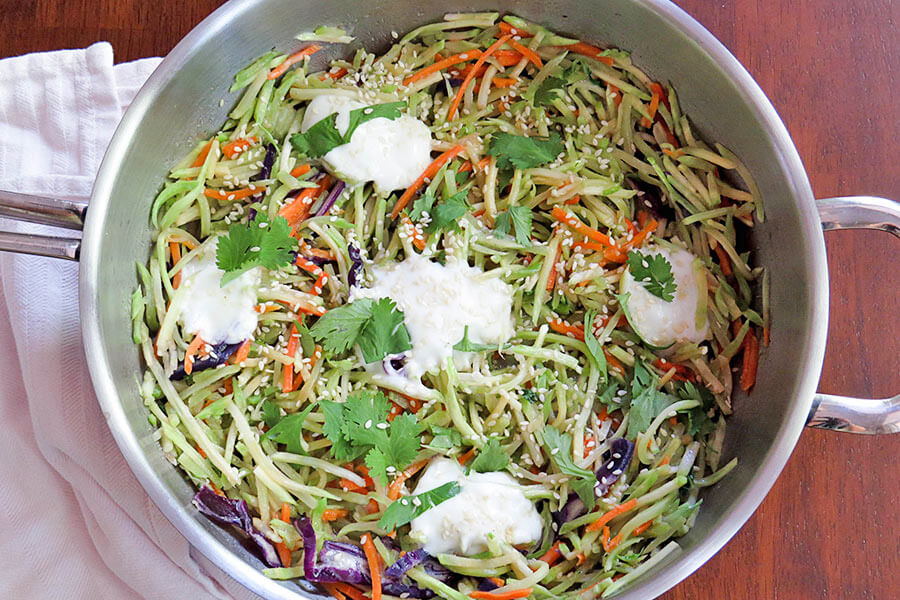 Warm Asian Broccoli Salad