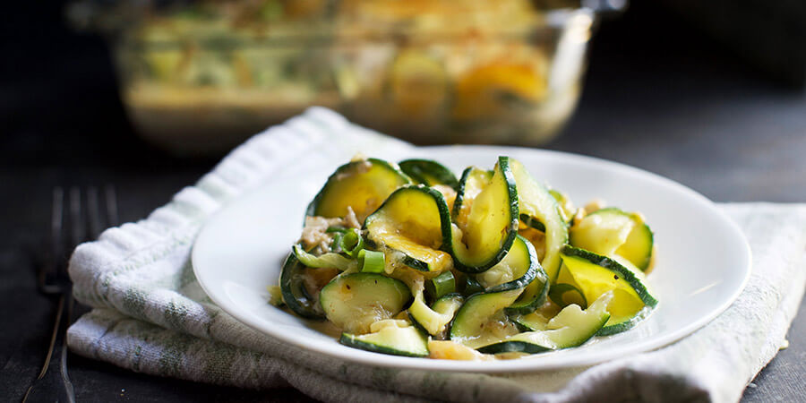 Creamy Crab Zucchini Casserole