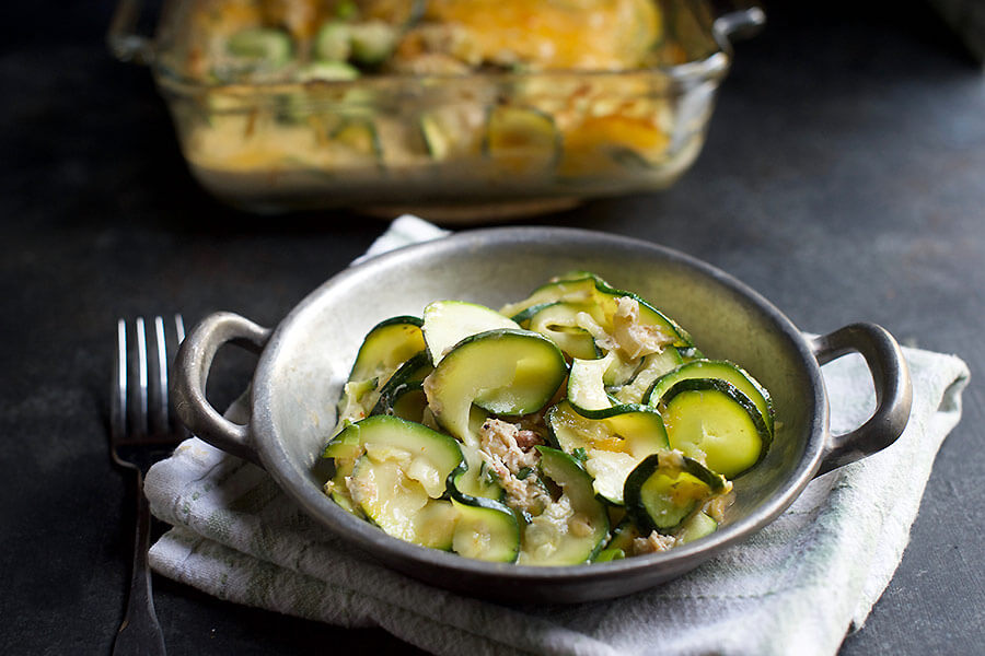 Creamy Crab Zucchini Casserole