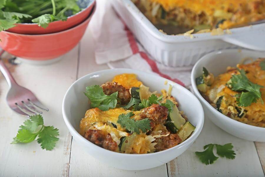 Keto Sausage Breakfast Casserole