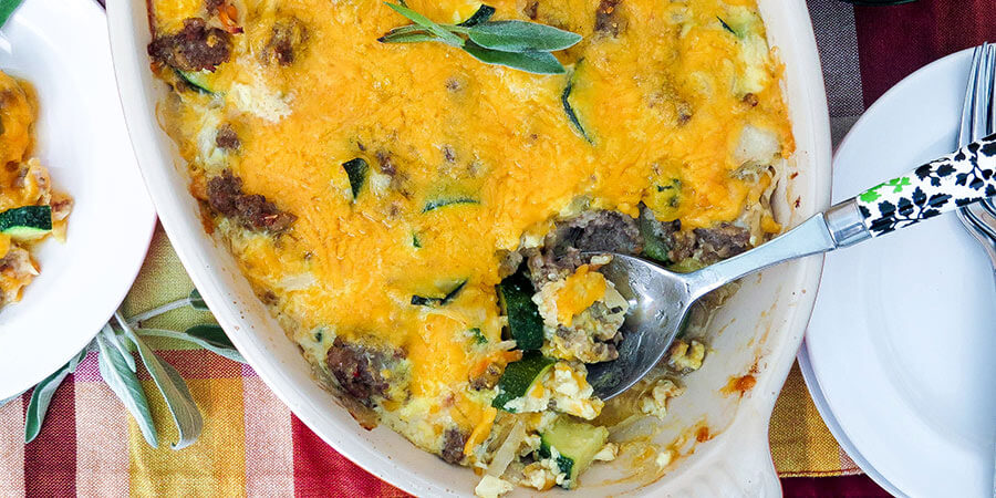 Keto Sausage Breakfast Casserole