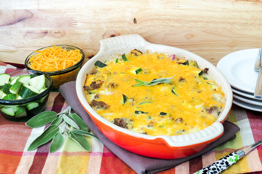 Keto Sausage Breakfast Casserole