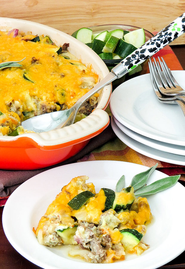 The consistency of this finished dish is on the custard side, with a rich cheddar sauce and just a hint of heat from ground cayenne pepper. If you aren’t a fan of the spice, simply omit it but it adds a nice balance to the dish. 