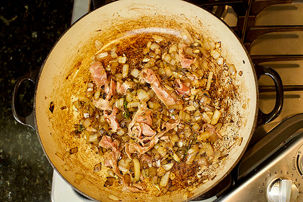 Prosciutto, Caramelized Onion, and Parmesan Braid