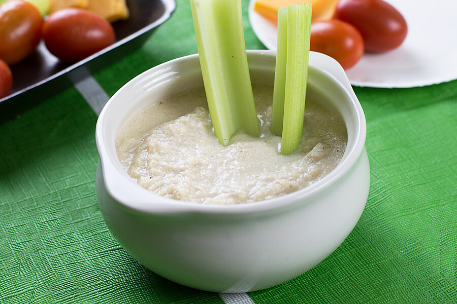 Cheesy Cauliflower Onion Dip