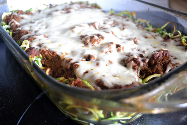 Bolognese Zoodle Bake