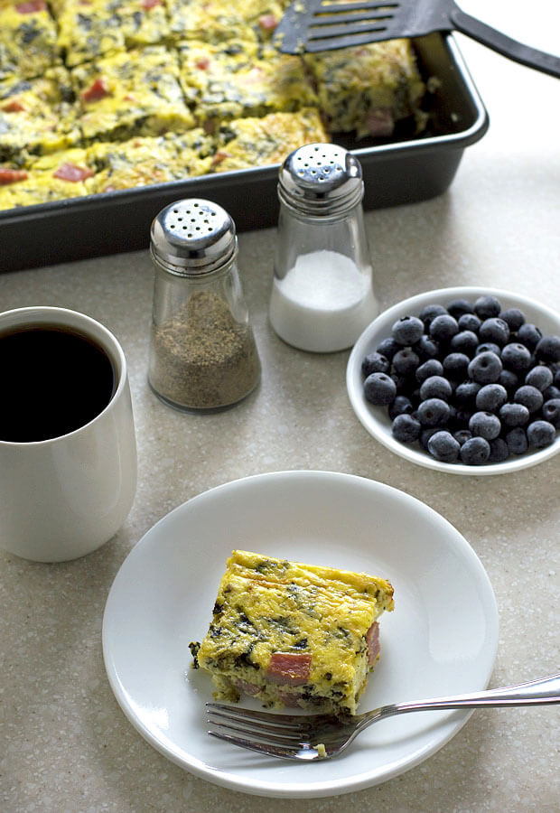 Ham, Ricotta and Spinach Casserole