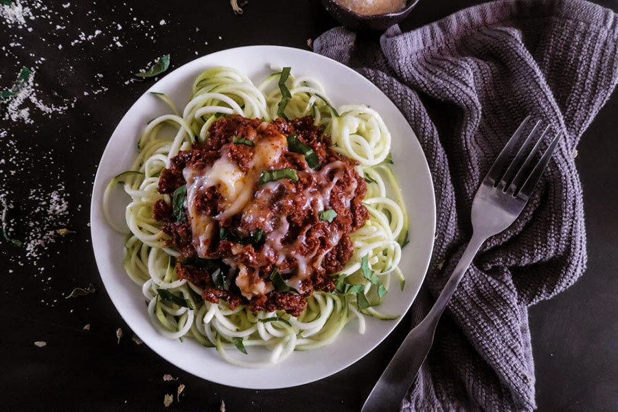 Bolognese Zoodle Bake