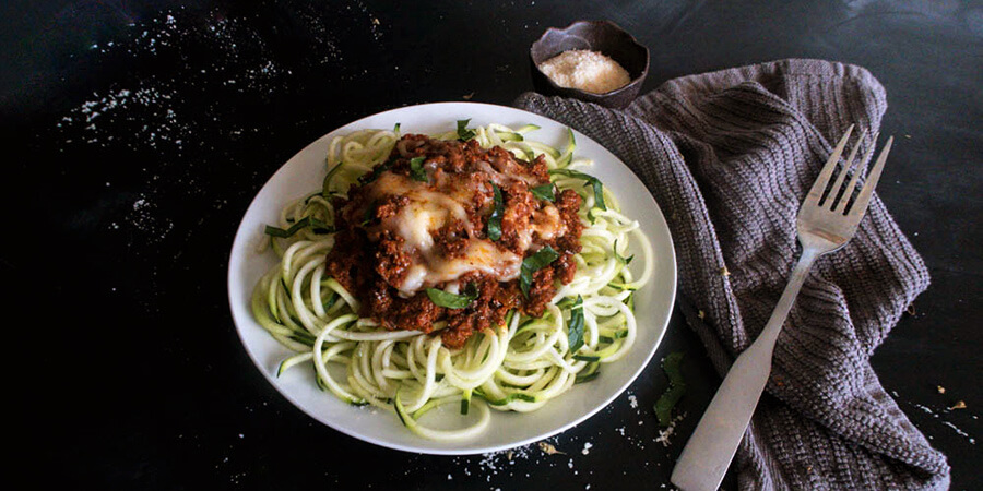 Bolognese Zoodle Bake